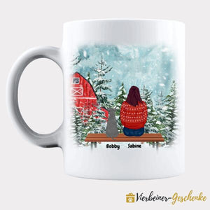 Haustier Tasse Winter