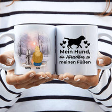 Lade das Bild in den Galerie-Viewer, Haustier Tasse Schneelandschaft
