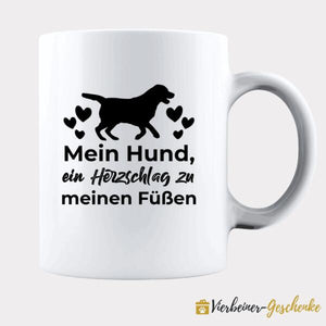 Haustier Tasse Schneelandschaft